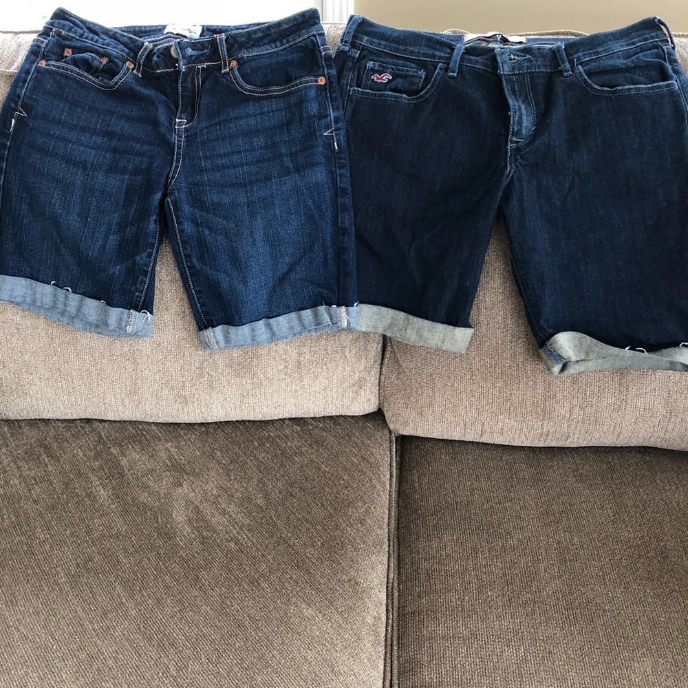 Hollister and Aeropostale Bermuda shorts